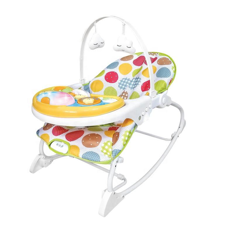 Musical rocking swing chair multifunction vibrating baby bouncer chair 3