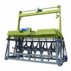 Cow manure straw fermentation groove type compost turner machine equipment