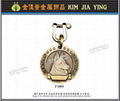 Dog metal pet tag key ring 1