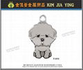 Enamel color shape metal pet tag 1