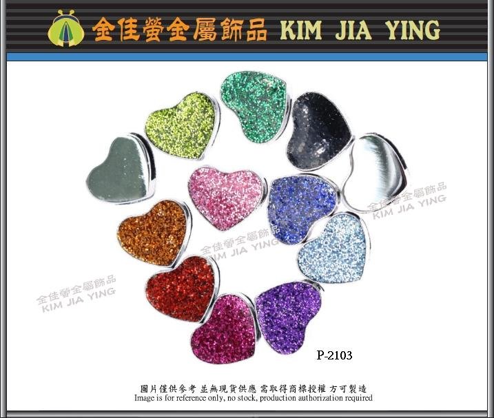 Color diamond wear with DIY metal heart