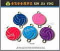 Color ball two-way metal pendant