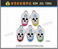 Customized pet metal tag skull metal