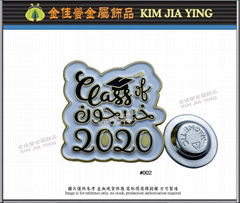 Customized magnetic enamel metal badge