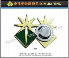 Customized magnetic enamel metal badge