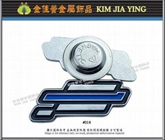 Customized color enamel metal magnetic badge