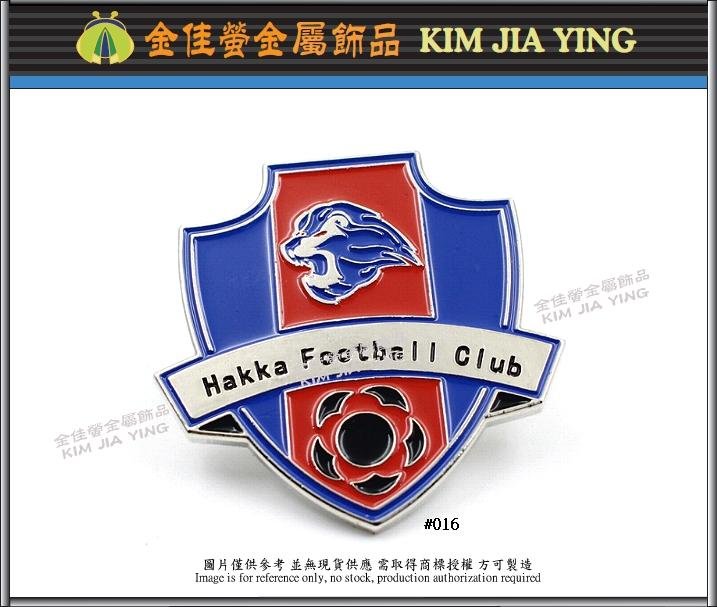 Club customized color enamel metal badge