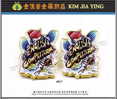 Competition commemorative/customized color enamel metal badge