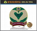 customized color enamel metal badge