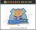 customized color enamel metal badge 3