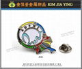 customized color enamel metal badge 7