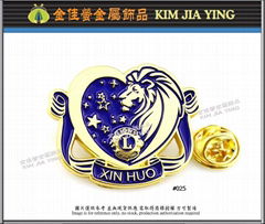 Society/Business/Customized Color Enamel Rhinestone Metal Badge