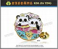 Customized magnetic enamel metal badge