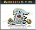 Customized color enamel metal badge 7