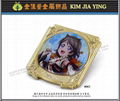 Customized color enamel metal badge 9