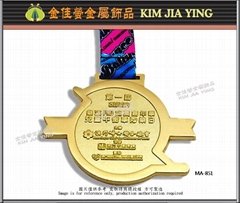 路跑健身马拉松 完赛奖牌 纪念奖牌  运动赛事奖牌