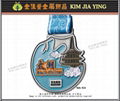 Customized metal medals for the event, finish tag