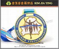 Customized metal medals for the event, finish tag