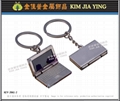 Customized style, 999 gold bar shape key ring