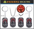 game anime cartoon figurine Customized keychain factory