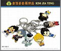 game anime cartoon figurine Customized keychain factory 17