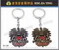 key ring manufacturing Customized Metal Charm Keychain 2