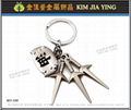 key ring manufacturing Customized Metal Charm Keychain 3