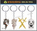 key ring manufacturing Customized Metal Charm Keychain 10