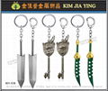 key ring manufacturing Customized Metal Charm Keychain 14