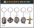 key ring manufacturing Customized Metal Charm Keychain 16