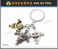 key ring manufacturing Customized Metal Charm Keychain