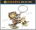 key ring manufacturing Customized Metal Charm Keychain