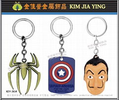 Metal key ring souvenirs，Professional hang tag production