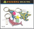 Metal key ring souvenirs，Professional hang tag production