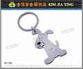 Customized creative metal key ring tag badminton racket