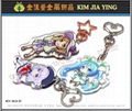 Custom key ring acrylic shape key ring 3