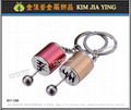 Customized gold coin key ring Advertising Metal Key Rings Gifts