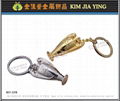 Customized gold coin key ring Advertising Metal Key Rings Gifts