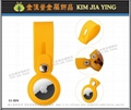 Customized Silicone Key Tags Ring production 