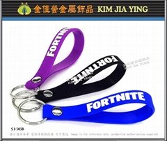 Sports Advertising Giveaway Customized silicone key ring