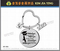 Customized Charms Key Rings School Graduation Gifts