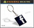 Customized Metal Hang Tag brand key ring 6