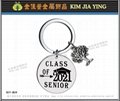 Graduation style key ring Customized metal tag Charm 11