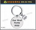 Graduation style key ring Customized metal tag Charm