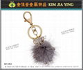 Custom Rhinestone Charm Metal Keyring