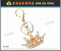 Custom Rhinestone Charm Metal Keyring 9