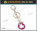 Custom Rhinestone Charm Metal Keyring