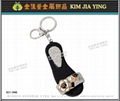 Custom Rhinestone Charm Metal Keyring