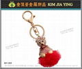 Custom Rhinestone Charm Metal Keyring