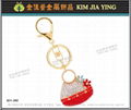 Customized bag metal rhinestone key ring